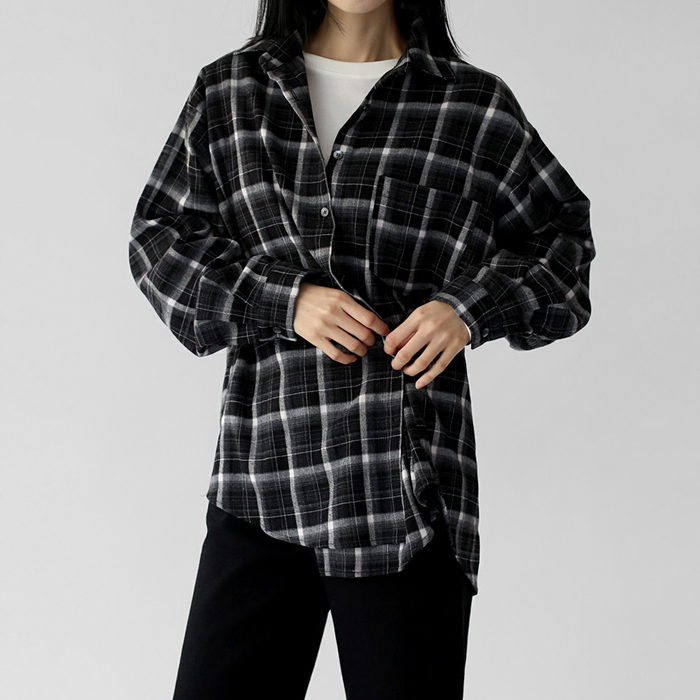 Saint Check Long Shirt