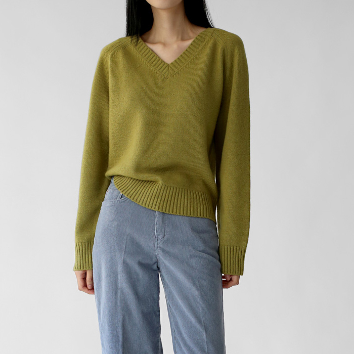 [FW New Arrival 5% Off] Rest V-neck Knit Top