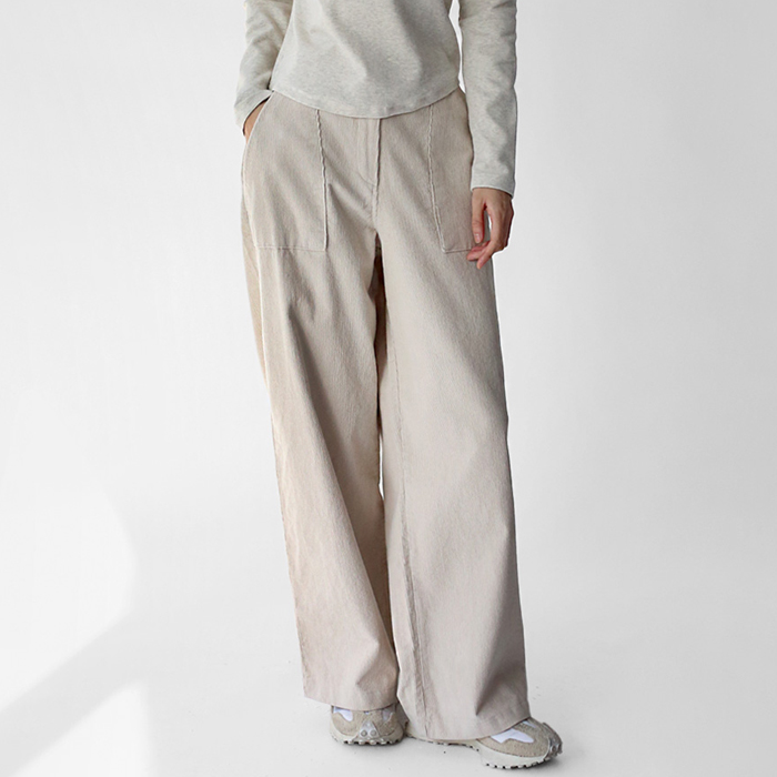 [FW New Arrival 5% Off] Pocket Corduroy Wide Pants