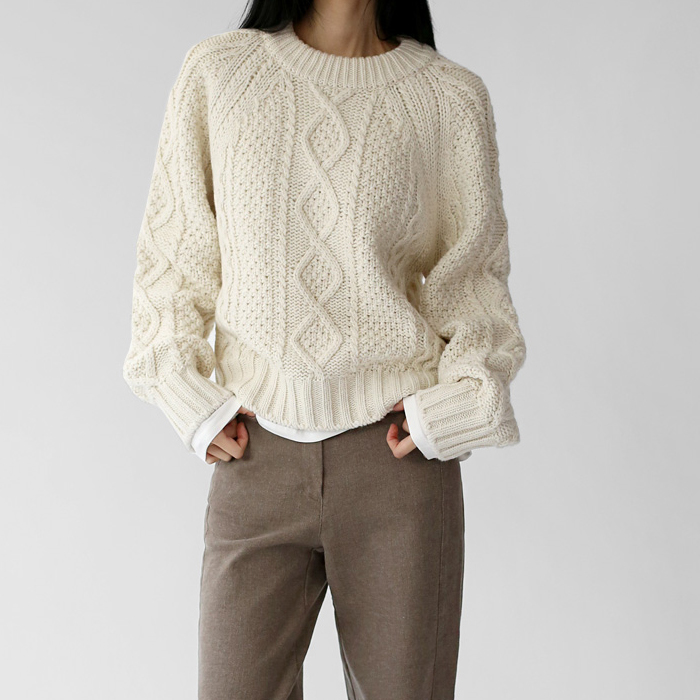 [FW New Arrival 5% Off] Mont Fisherman Knit Top