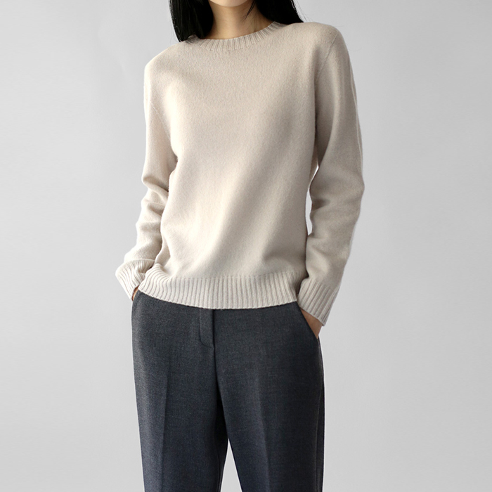 [FW New Arrival 5% Off] Raund Neck Hole Garment Knit Top