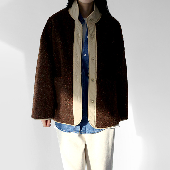 [FW New Arrival 5% Off] Dumble Reversible Half Jumper