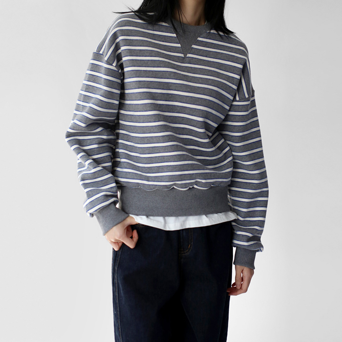 [FW New Arrival 5% Off] Yanggimo Stripe Man to Man