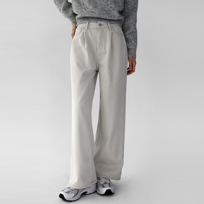[New Arrival 7% Off] One-Tuck Fleece Pants