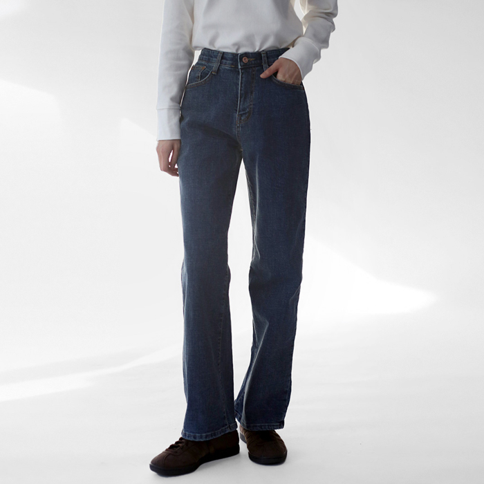 Basis fleece denim pants