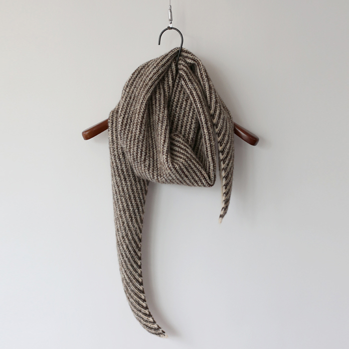[Weekday New Arrivals - 7%] Striped Triangle Scarf