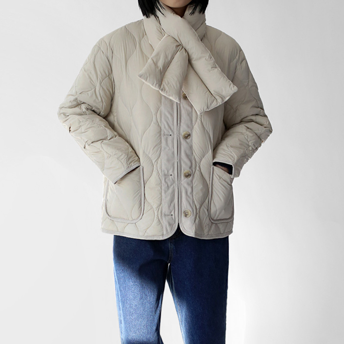 Muffler lightweight down padding