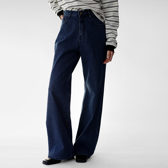 Stay Stripe Denim Pants