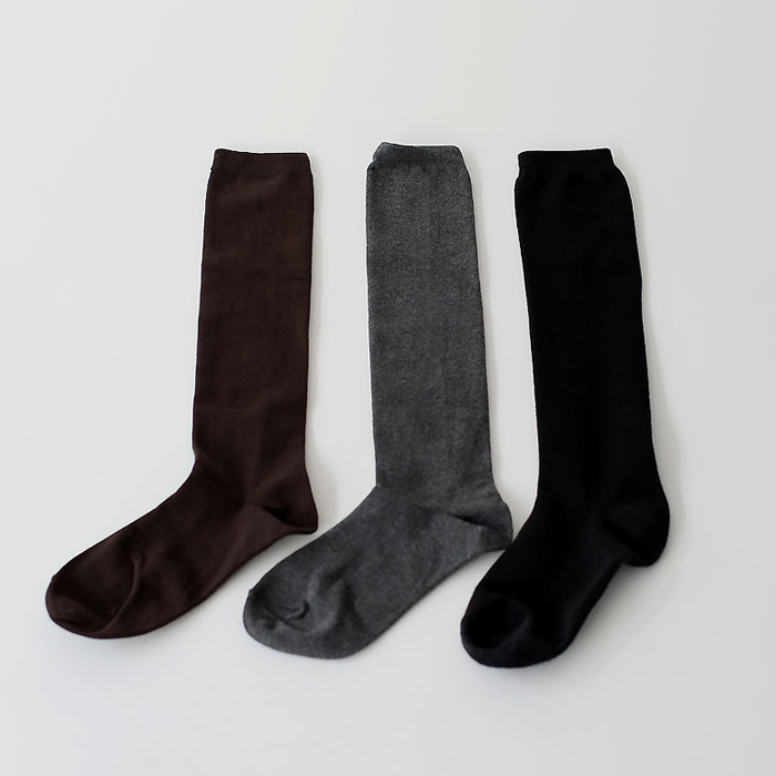 [7% off new arrivals - until 11am on the 28th] Basic knee socks