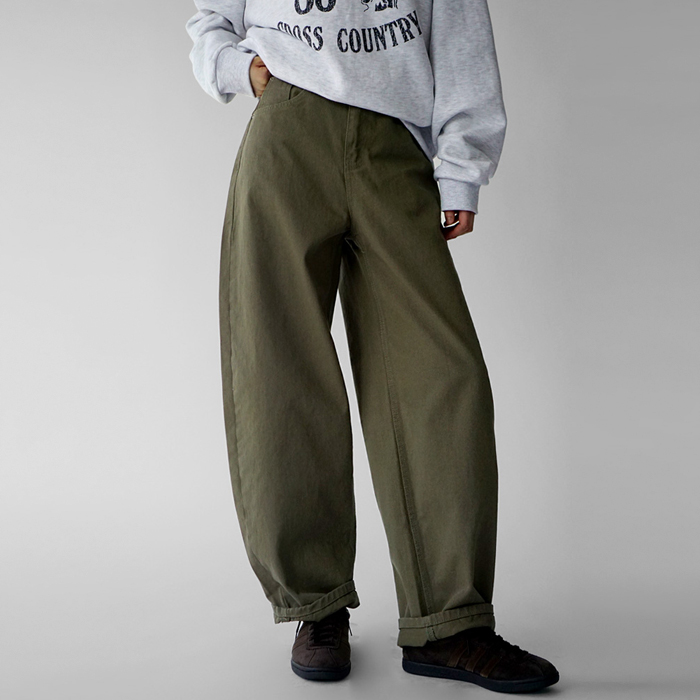 [7% off new arrivals - until 11am on the 30th] Loner Cotton Barrel Pants