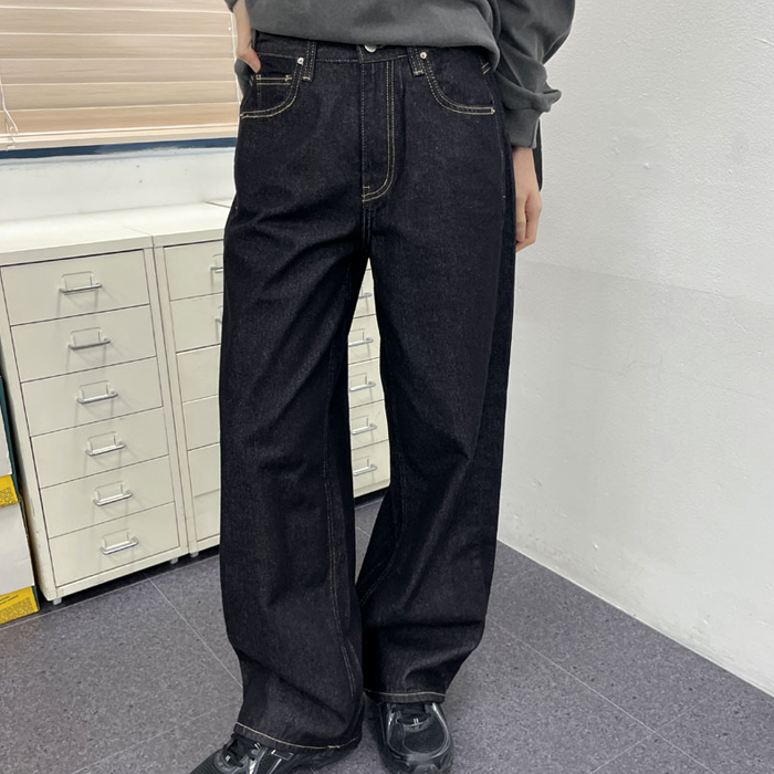 [New Arrivals 7% Off - Until 11am on the 2nd] Non-Fade Soft Wide Denim