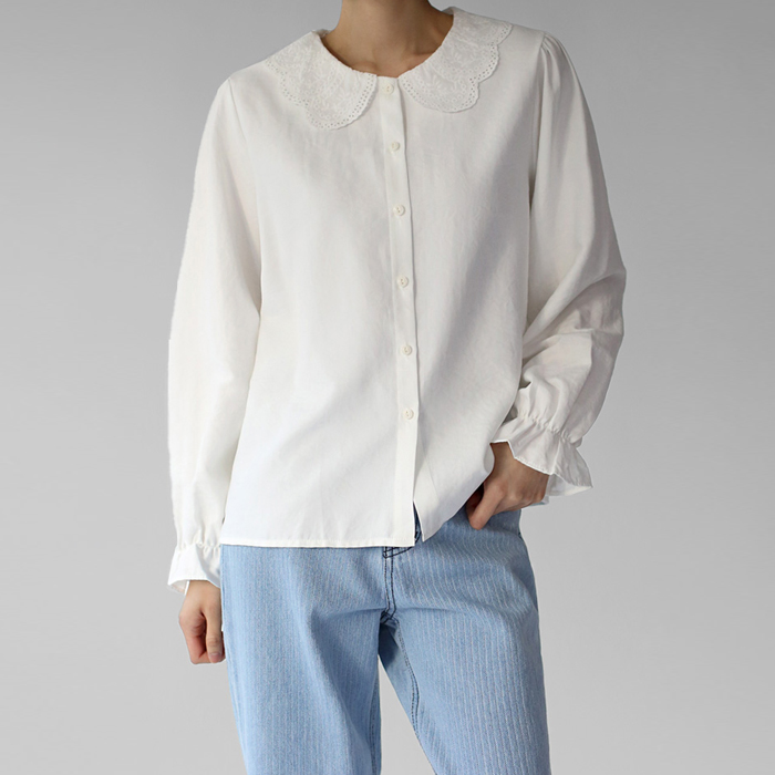 [7% off new arrivals - until 11am on the 11th] Lace Collar Blouse