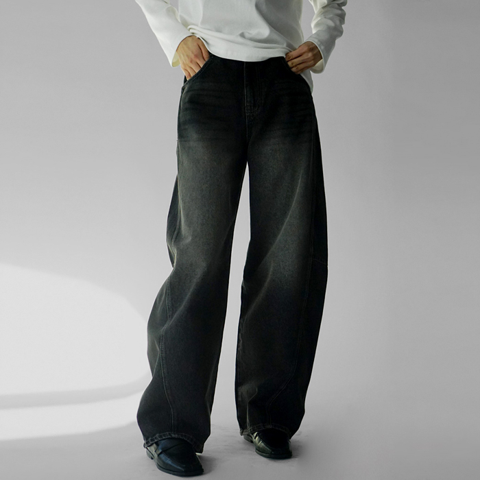 [7% off new arrivals - until 11am on the 12th] Alex Barrel Denim Pants