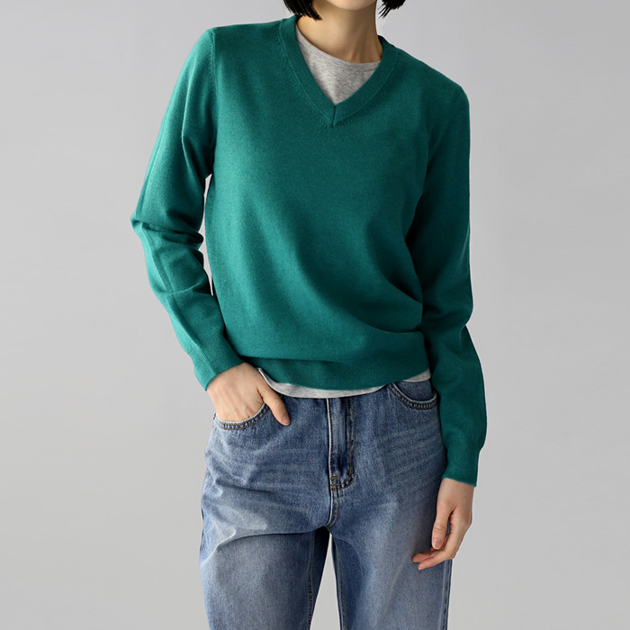 [7% off new arrivals - until 11am on the 15th] Kelly V-neck knit top