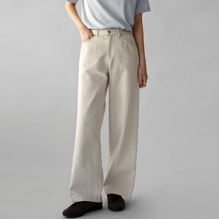 [New Arrival 7% Off - Until 11 AM on the 3rd] Friends Cotton Wide Pants