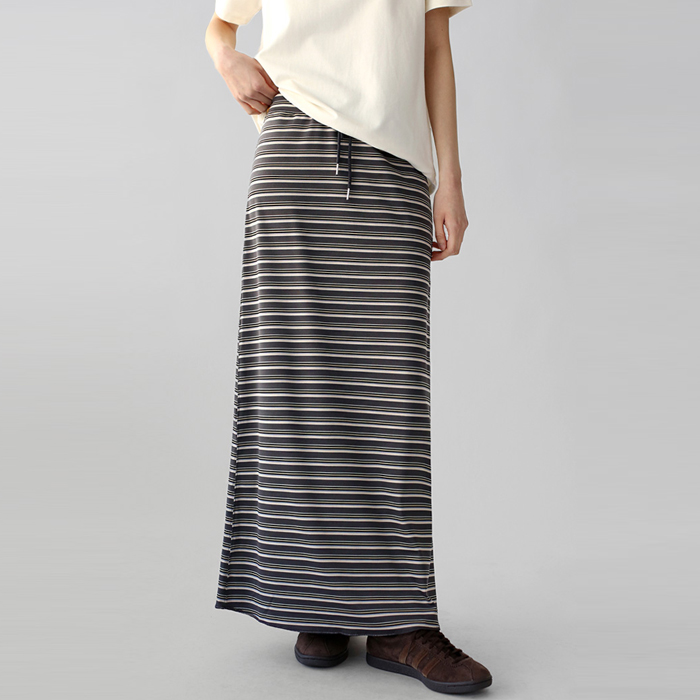 [New Arrival 7% Off - Until 11am on the 5th] Multi-Stripe Rong Skirt