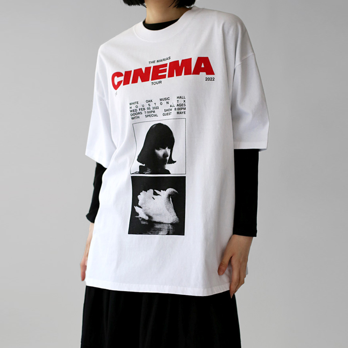 Cinema Lettering Long T-shirt