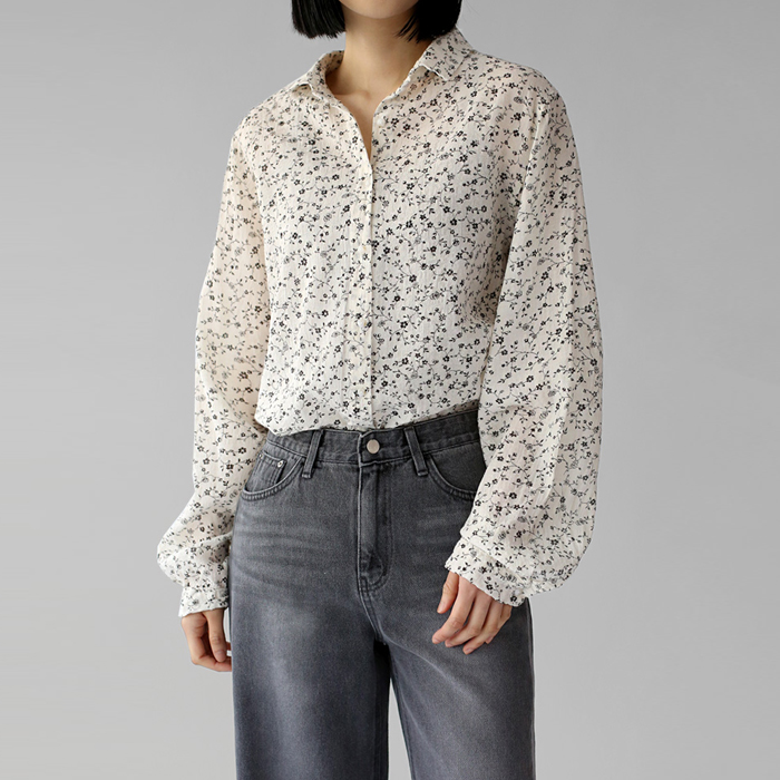 [New Arrivals 7% - Until 11 AM on the 18th] Annette Flower Shirt