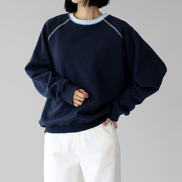 [New Arrivals 7% - Until 11 AM on the 20th] Raglan Color Combination Man to Man