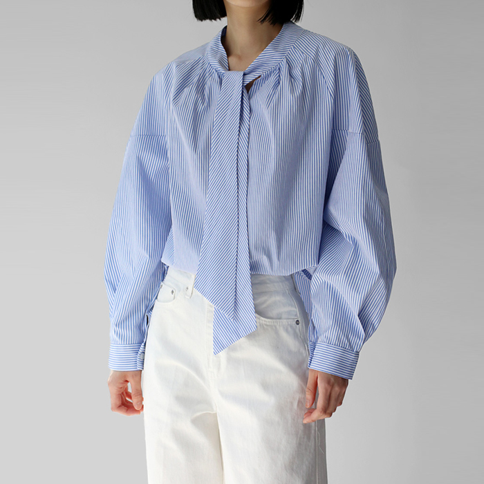 [New Arrivals 7% - Until 11 AM on the 23rd] Tie Stripe Shirt