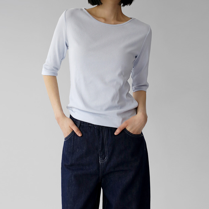 [New Arrivals 7% - Until 11 AM on the 23rd] Corrugated Slim Tee