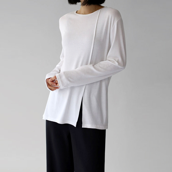[New Arrivals 7% - Until 11 AM on the 3rd] After Slit Long Tee