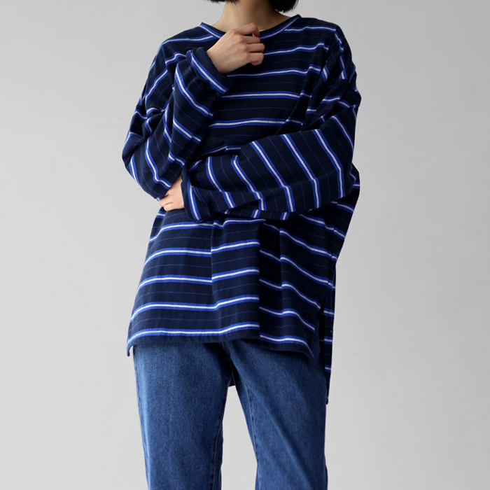 [New Arrivals 7% - Until 11 AM on the 3rd] If Stripe Long Tee
