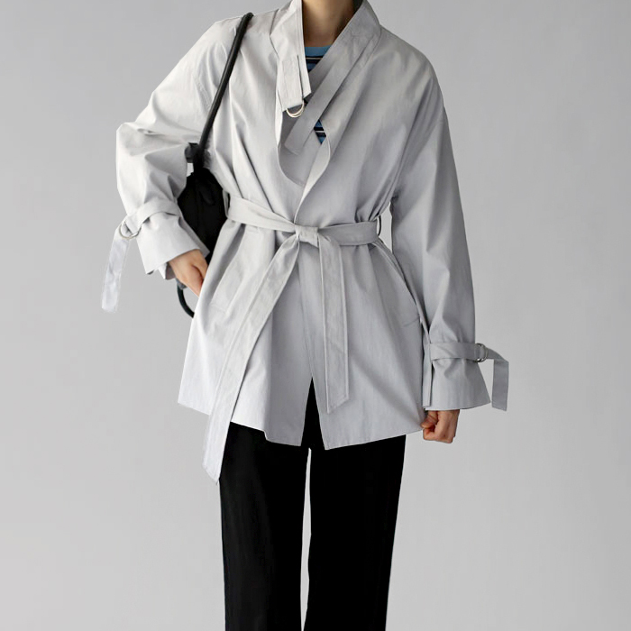 [New Arrivals 7% - Until 11 AM on the 6th] Bijo Trench Half Jacket