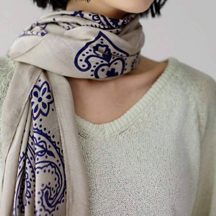 [New Arrivals 7% - Until 11 AM on the 13th] Tassel Paisley Scarf