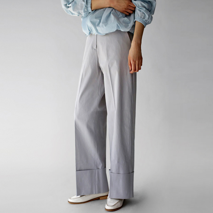 [New Arrivals 7% Off - Until 11 AM on the 20th] Stay Wide Roll-up Pants
