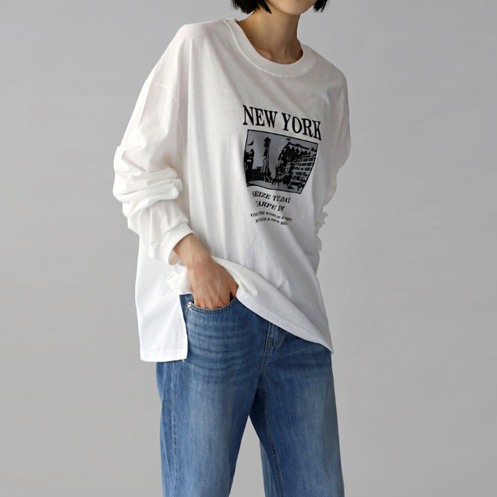 [New Arrivals 7% - Until 11 AM on the 20th] New York Mantyman Long Tee