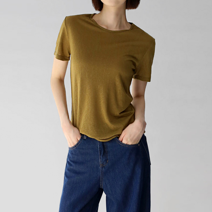 [New Arrivals 7% Off - Until 11 AM on the 8th] Tencel Slub Tee