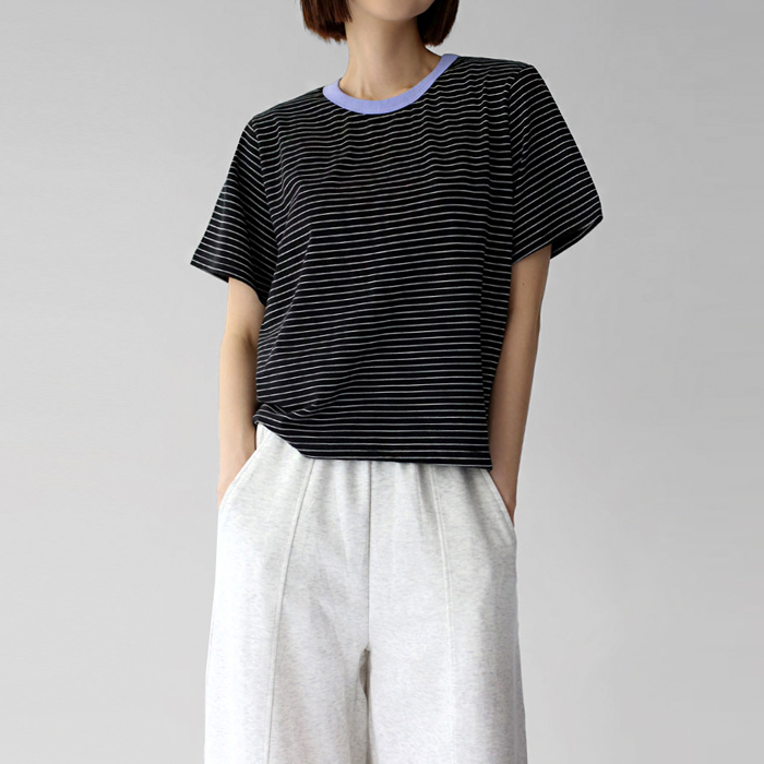 [New Arrival 7% - Until 11 AM on the 13th] Nicole Stripe Tee