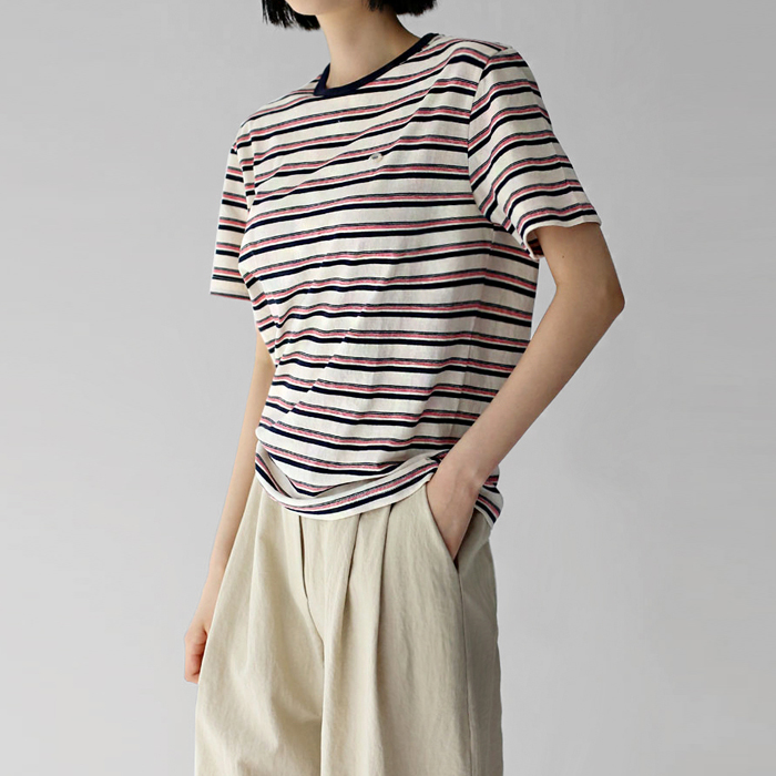 [New Arrivals 7% - Until 11 AM on the 15th] Polaris Stripe Tee