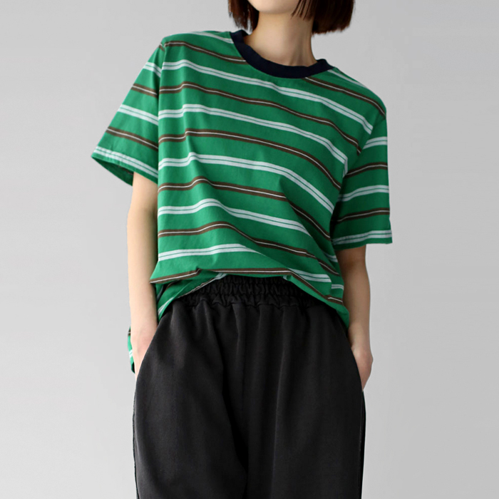 [New Arrivals 7% - Until 11 AM on the 22nd] Heim Stripe Tee