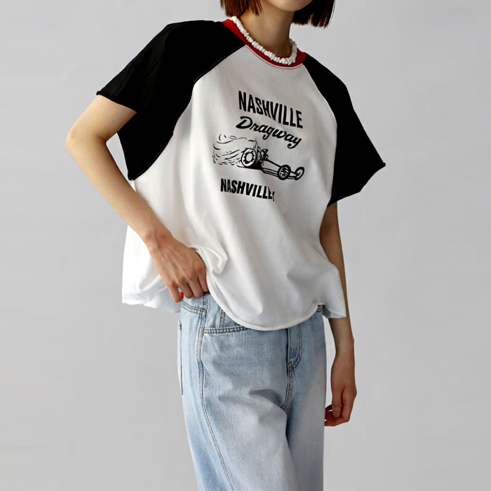 [New Arrivals 7% - Until 11 AM on the 1st] Drag Raglan Tee