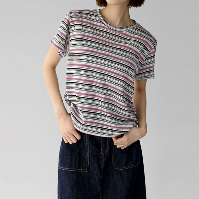 [New Arrivals 7% - Until 11 AM on the 1st] Lara Stripe Tee