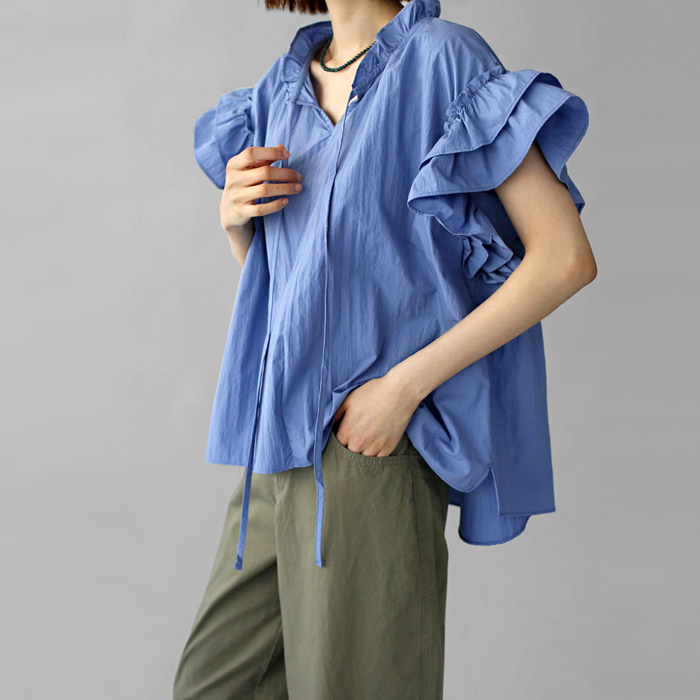 [New Arrivals 7% Off - Until 11 AM on the 8th] Free String Blouse