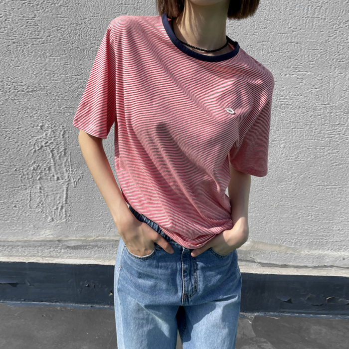 [New Arrivals 7% Off - Until 11 AM on the 8th] Bake Stripe Tee