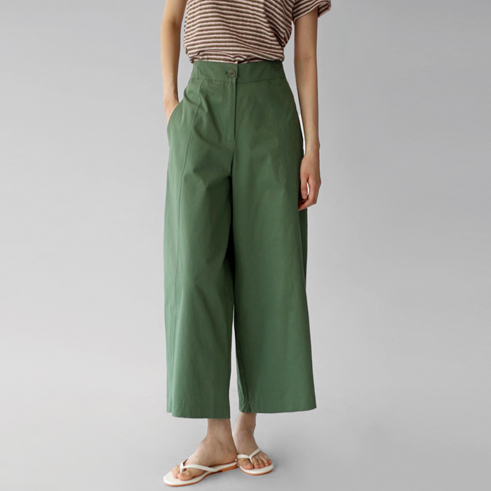 [New Arrivals 7% - Until 11 AM on the 12th] Label Wide Pants