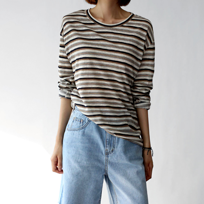 [New Arrivals 7% - Until 11 AM on the 17th] Esther Summer Long Sleeve Tee