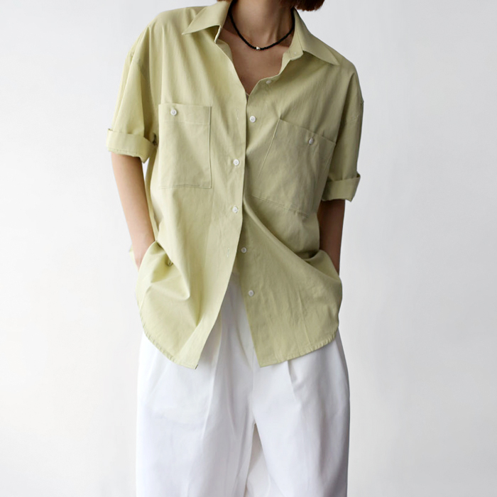 [New Arrivals 7% - Until 11 AM on the 24th] Two-Pocket Button Shirt