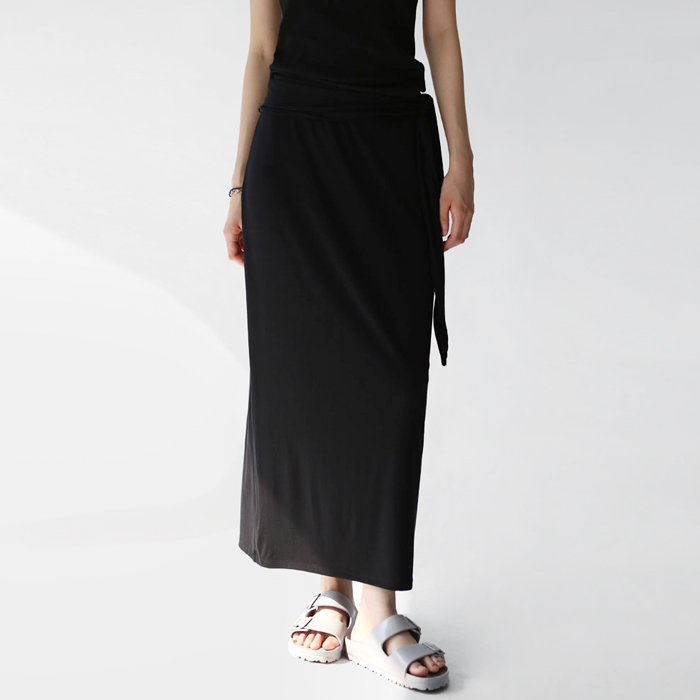 [New Arrivals 7% - Until 11 AM on the 1st] Waist-tie Rong skirt