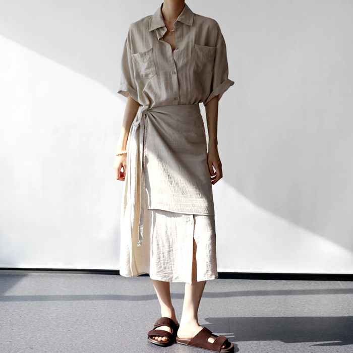 [New Arrivals 7% - Until 11 AM on the 1st] Benjamin Shirt Dress