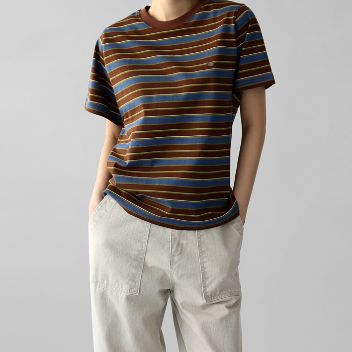 Merci Stripe Half Tee