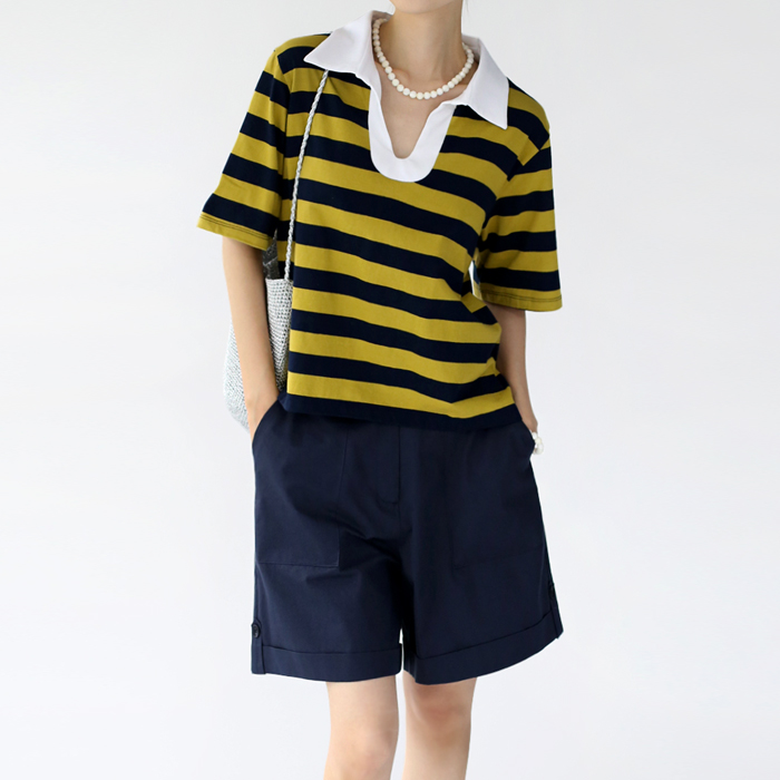 [New Arrivals 7% - Until 11 AM on the 13th] Bronte Stripe Polo