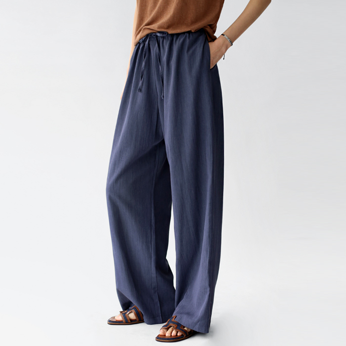 [New Arrival 7% - Until 11 AM on the 3rd] Poly Linen Wide Pants