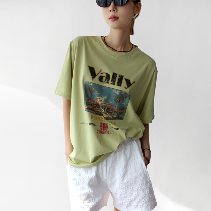 [New Arrivals 7% Off - Until 11 AM on the 10th] Valley Print Long Tee