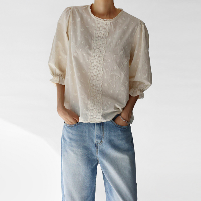 [New Arrivals 7% - Until 11 AM on the 24th] Isabelle 3/4 Sleeve Blouse
