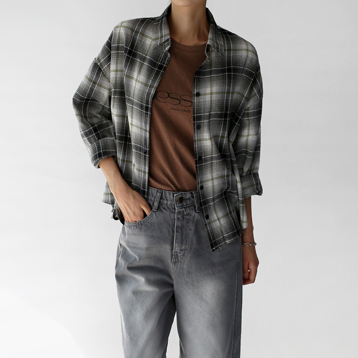 [New Arrivals 7% - Until 11 AM on the 26th] Harper Check Shirt